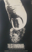 Azcuy (Rene Azcuy Cárdenas),   "Testimonio," 1970. Silkscreen.                                    20” x 30”