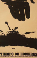 Azcuy (Rene Azcuy Cárdenas),                     "Tiempo de hombres," 1970. Silkscreen.                              29” x 30” 