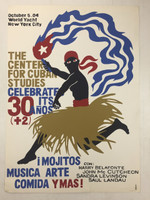 Goire (Suitberto Goire Castilla)"The Center for Cuban Studies celebrates 30 years," 2004. Silkscreen, 27.5 x 19.5 inches.