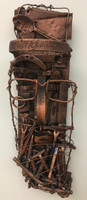 Carlos César Román, Untitled (Fidel), ND. Found objects on wood 29" x 8" #6126
