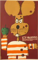 ICAIC (Eduardo Muñoz Bachs), "Los Valientes," 1979. Silkscreen poster, 30" × 20"