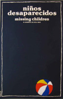 ICAIC (Eduardo Muñoz Bachs), "Niños desaparecidos," 1985. Silkscreen poster, 30" × 20"