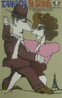 ICAIC (Eduardo Muñoz Bachs), "Tangos El Exilio de Gardel," 1986. Silkscreen poster, 30" × 20"
