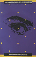 ICAIC (Ernesto Ferrand),, "XVI Festival Internacional del Nuevo Cine Latinoamericano," 1994. Silkscreen poster, 30" × 20"