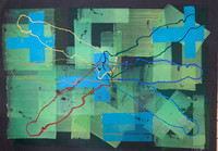 Gustavo Del Valle #4842    Untitled, N.D. Mixed Media On Paper    19.75" X 27.5"