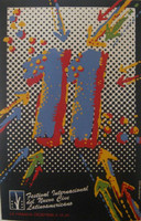 ICAIC (Julio Eloy), "11 Festival Internacional del Nuevo Cine Latinoamericano," 1989. Silkscreen poster, 30" × 20"