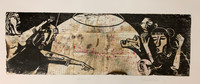 Guillermo Estrada Viera #3776E.    Untitled, 2005. Xylography  Print On Government Ration Cards 5/15.    14"X 33.75"