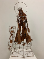 Fidel Reina,  "Santa Barbara," N.D. Copper wire sculpture.     25“ x 14” x 8“ #6862