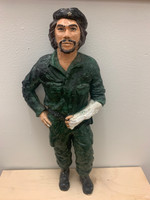Artist unknown,        Che with arm cast, N.D. Ceramic sculpture.         12” x 6” x 2.5”            (SL) NFS