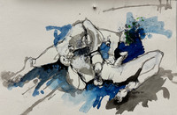 Julio Mendoza, Untitled, 2001. Watercolor on paper.        10 x 14”        #6156