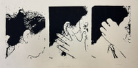 Mabel Poblet, "Punto medio," N.D. Serigraph, edition 4/5. 12.75" x 25.5" #6368