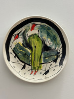 Elsa Mora                                                                          Untitled, 1995. Ceramic plate.                                                   10” diameter.                      SOLD!
