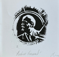 Nadiesdha Inda,  "Archivo personal," 2003. Linocut print,  6.25" x6.5"  #5570A