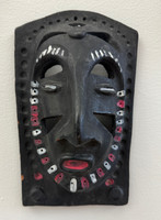 Unknown artist                                                                                         Untitled, N.D. Clay mask.                  9” x 5” x 4”