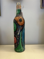 Castillo (Osvaldo Castillo Vasquez),                                                                                  Untitled, 2015. Acrylic on glass bottle.                                                     12” x 3”                #6860B