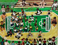 Salvador Pavón Gómez, Untitled, N.D.  Oil on canvas,  10" x 11"   #5558C  SOLD