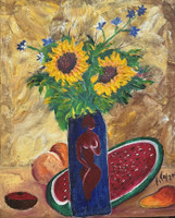 Fito (Adolfo Flores González), Untitled, 2000. Oil on canvas, 14" x 10"  #2035B