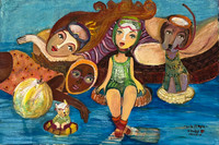 Sandra Dooley, ?, ?. ?,  27.5' x 20" #5643C