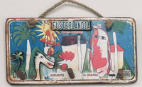 Jose Fuster, Fusterlandia keychain holder,   4.25” x 8” x .25” with 3D horse & tree.