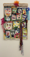 Aalejandrina Cué,  "Solo el amor engendra la maravilla," 2025. Mixed media: textile collage and acrylic.  26” x 36”    #5880B