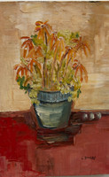 Sandra Dooley,    Untitled, N.D. Mixed media on canvas. 12" x 8”                   #5553