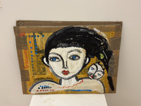 Sandra Dooley,   Untitled, 2015. Mixed media on cardboard.                                                   17.5” x 23.5”             #5305D (SL)
