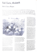 Fall 1990_Gabriel Garcia Marquez: Fidel Castro Wordsmith