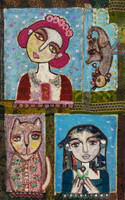 Sandra Dooley, "Ventanas" postcard