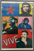 Rafael Enriquez Vega, OSPAAAL, "Vive Che Guevara," 1987.  Offset poster.    23.75” x 16”