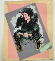 Flavio Garcianda, "Celia," N.D. Serigraph print, artist proof. In commemoration of the groundbreaking revolutionary Celia Sánchez.          20.5” x 17”