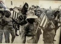 Lee Lockwood, Worker en-route to hear Fidel castro speak, 1965. Silver gelatin print.      11” X 14”