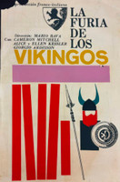 ICAIC (Alfredo Rostgaard), "La furia de los vikingos," 1965. Silkscreen poster, 30" × 20".
