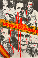 Consejo Nacional de Cultura (Rafael Zarza), "Los profanadores," c. 1970. Offset poster, 22" × 14.5"