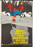 Casa de las Américas (Umberto Peña), "Guinovart expone en la galería latinoamericana de la Casa de las Américas," 1972. Offset poster, 28.5" × 20"
