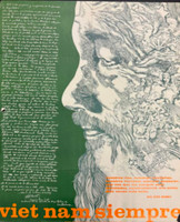 Pablo Labañino, "Viet Nam siempre," 1973. Offset poster, 25.5" × 21"