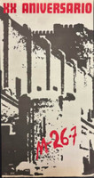 XX Aniversario Orientación Revolucionaria (Unknown Artist), "XX aniversario M-26-7," 1973. Silkscreen poster, 30" × 16"