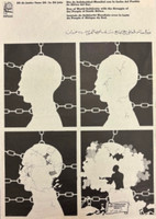 OSPAAAL (Olivio Martínez), "Day of world solidarity with the struggle of the people of South Africa," 1974. Offset poster, 22" × 15.5"