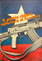 OCLAE (Modesto Braulio), "El pueblo chileno aplastará al fascismo," 1974. Offset poster, 24.75" × 17.5"