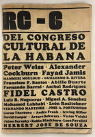 Instituto del Libro (cover artist: Frémez (José Gómez Fresquet)), "RC: Revolución y Cultura, Año 1, número 6, 15 de marzo de 1968, Año del Guerrillero Heroico. 'Del Congreso Cultural de La Habana.'" Magazine, offset print on newsprint 