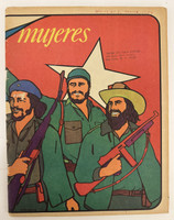 Editorial de la Mujer (cover artist: René Mederos), "Mujeres, Año 14, número 1, enero de 1974. 'Entrada de Fidel, Che y Camilo en La Habana.'" Magazine, offset print