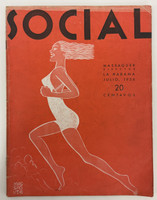 Editorial Social S.A. (cover artist: Conrado W. Massaguer, director: Conrado W. Massaguer, director financiero: Roig de Leuchsenring, administrador: Edma Noriega de Gonzales), "Social, Julio 1936," July 1936. Offset print, magazine.