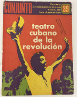 Casa de las Américas (cover designer: Umberto Peña, director: Manuel Galich, editor: Francisco Garzón), "CONJUNTO: Teatro Cubano de la Revolución, No. 39, Enero-Marzo 1979," January-March 1979. Offset print, magazine