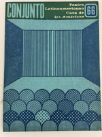 Casa de las Américas (cover designer: Ramón Melián ), "CONJUNTO: Teatro Latinoamericano Casa de las Américas, No. 66, Octubre-Diciembre 1985," October-December 1985. Offset print, magazine