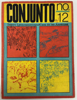Casa de las Américas (cover designer: Umberto Peña, director: Manuel Galich), "CONJUNTO: Teatro Latinoamericano/Casa de las Américas, No. 11-12, Enero-Marzo 1972," January-March 1972. Offset print, magazine.