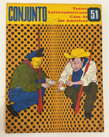 Casa de las Américas (cover design: Ramón Melián; director: Manuel Galich; editing: Casa de las Américas, Tercera y G), "CONJUNTO No. 51," January-March 1982. Print magazine, polka-dot patterned cover.