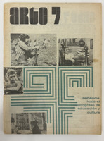 Universidad de la Habana - Comisión de Extensión Universitaria, Sección de Cine (cover design and artistic direction: Luis G. Fresquet (Chamaco)), "Arte 7, Año II, No. 13, Setiembre 1971," September 1971. Offset print, magazine.