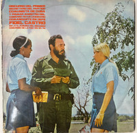EGREM (cover design: Pablo Labañino; artistic direction: Víctor Manuel Navarrete), "Fidel Castro: Segundo Congreso FMC," October 29, 1974. Vinyl LP, 33 RPM.