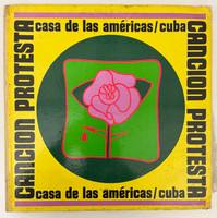 Casa de las Américas (cover designer: unknown), "Encuentro Canción Protesta," August 1967. Vinyl LP, 2-disc set,