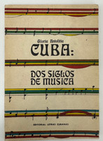Editorial Letras Cubanas (cover design: Raúl Martínez; editor: Silvana Garriga; author: Gloria Antolítia), "Cuba: Dos Siglos de Musica (Siglos XVI y XVII)," 1984. Print book.