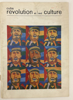 Consejo Nacional de Cultura (cover design: Raúl Martínez; editor: Reynaldo González; art director: Héctor Villaverde; assistant art director: Eva Villasuaso), "cuba/REVOLUTION et|and CULTURE No. 7," circa 1969-1970. Print magazine.